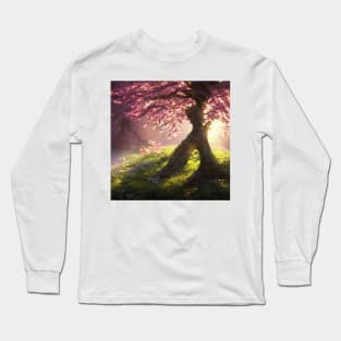 The Cherry Blossom's Magic Touch Long Sleeve T-Shirt